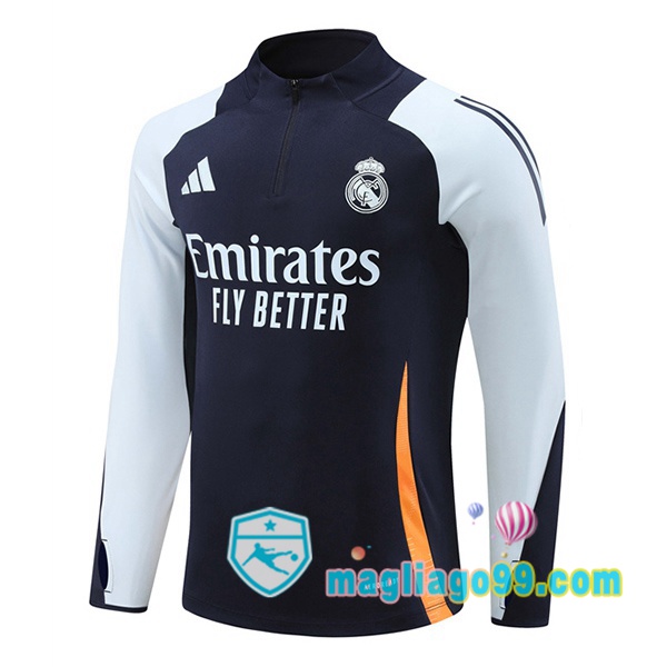 Magliago - Passione Maglie Thai Affidabili Basso Costo Online Shop | Felpa Calcio Real Madrid Blu Royal 2024/2025