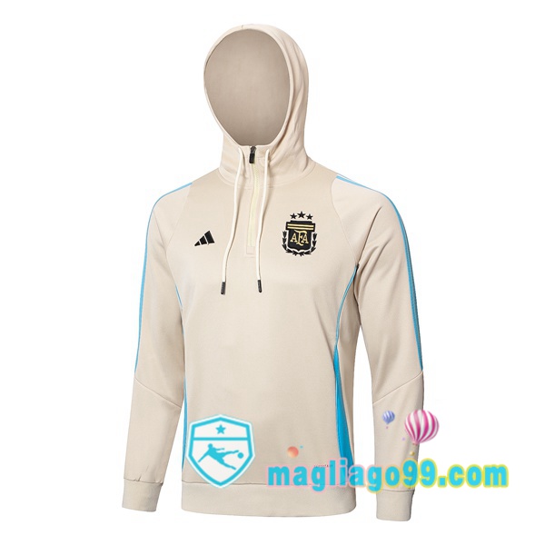 Magliago - Passione Maglie Thai Affidabili Basso Costo Online Shop | Felpa con cappuccio Argentina Giallo 2024/2025