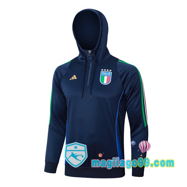 Magliago - Passione Maglie Thai Affidabili Basso Costo Online Shop | Felpa con cappuccio Italia Blu Royal 2024/2025