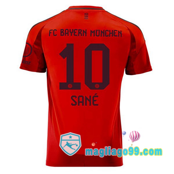 Magliago - Passione Maglie Thai Affidabili Basso Costo Online Shop | Maglia Bayern Monaco (Sané 10) Prima Rosso 2024/2025