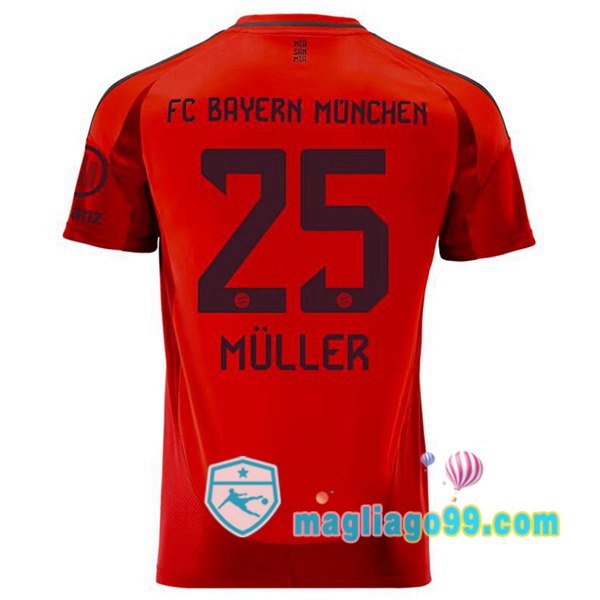 Magliago - Passione Maglie Thai Affidabili Basso Costo Online Shop | Maglia Bayern Monaco (Müller 25) Prima Rosso 2024/2025