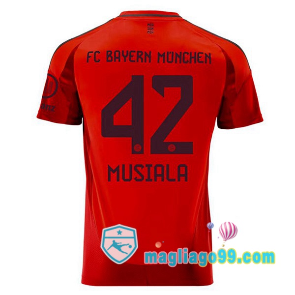 Magliago - Passione Maglie Thai Affidabili Basso Costo Online Shop | Maglia Bayern Monaco (Musiala 42) Prima Rosso 2024/2025
