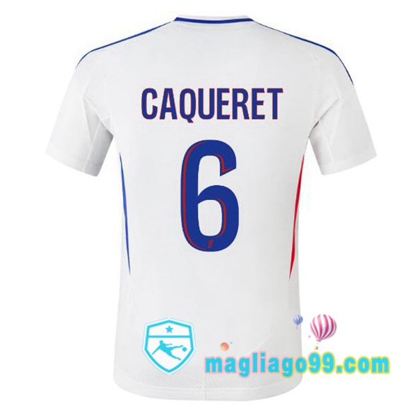 Magliago - Passione Maglie Thai Affidabili Basso Costo Online Shop | Maglia Lyon OL (CAQUERET 6) Prima Bianco 2024/2025