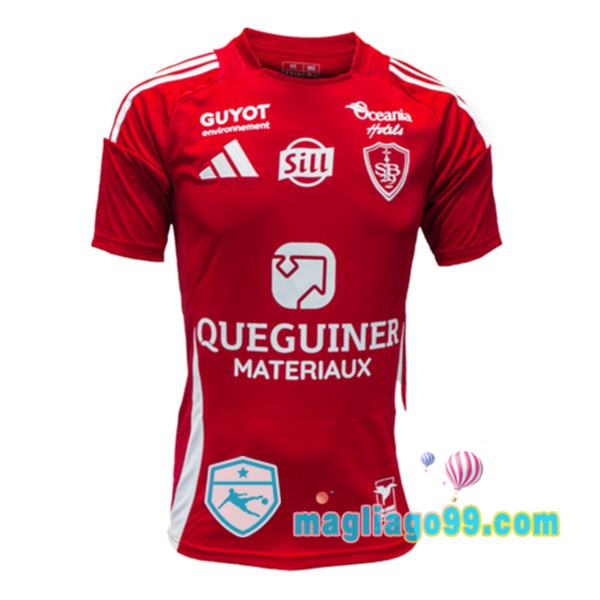 Magliago - Passione Maglie Thai Affidabili Basso Costo Online Shop | Maglia Stade Brestois Prima Rosso 2024/2025