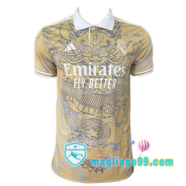 Magliago - Passione Maglie Thai Affidabili Basso Costo Online Shop | Maglia Real Madrid Edizione Speciale Giallo 2024/2025