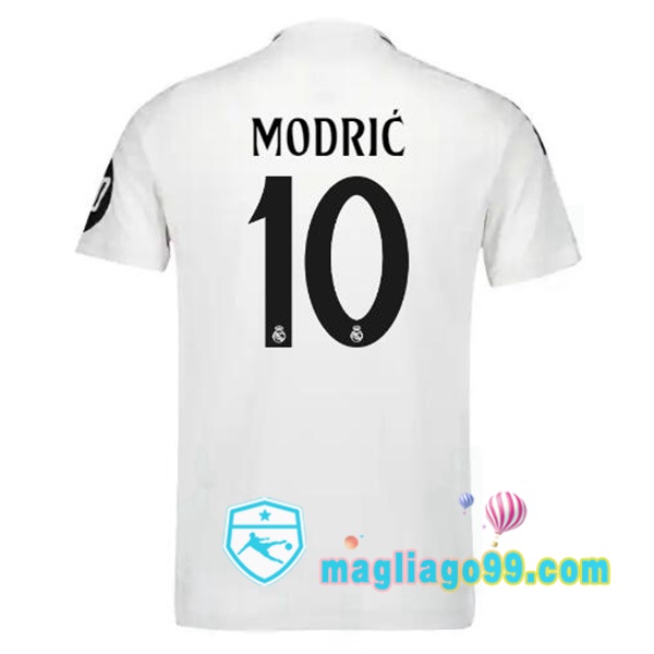 Magliago - Passione Maglie Thai Affidabili Basso Costo Online Shop | Maglia Real Madrid (Modrić 10) Prima Bianco 2024/2025