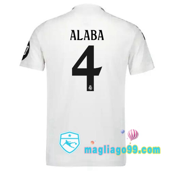 Magliago - Passione Maglie Thai Affidabili Basso Costo Online Shop | Maglia Real Madrid (Alaba 4) Prima Bianco 2024/2025
