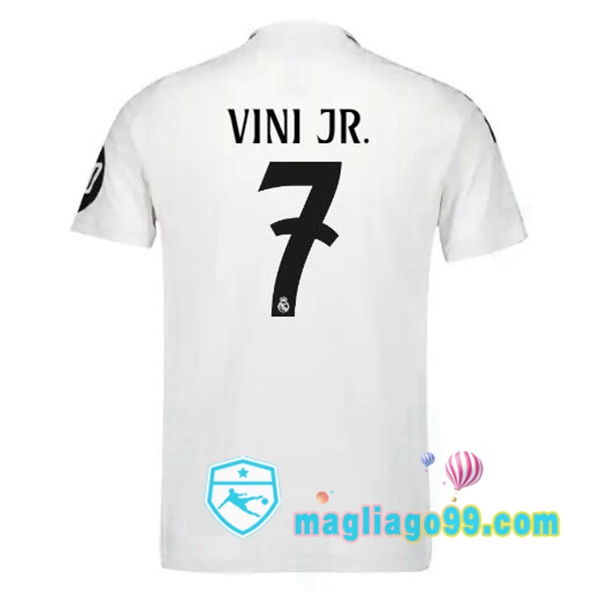 Magliago - Passione Maglie Thai Affidabili Basso Costo Online Shop | Maglia Real Madrid (Vini Jr. 7) Prima Bianco 2024/2025