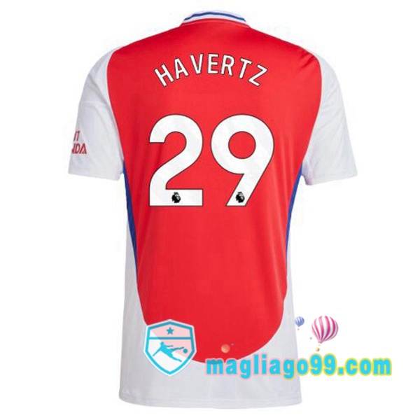 Magliago - Passione Maglie Thai Affidabili Basso Costo Online Shop | Maglia Arsenal (HAVerdeZ 29) Prima Rosso Bianco 2024/2025