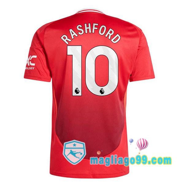 Magliago - Passione Maglie Thai Affidabili Basso Costo Online Shop | Maglia Manchester United (Rashford 10) Prima Rosso 2024/2025