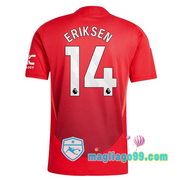 Magliago - Passione Maglie Thai Affidabili Basso Costo Online Shop | Maglia Manchester United (Eriksen 14) Prima Rosso 2024/2025