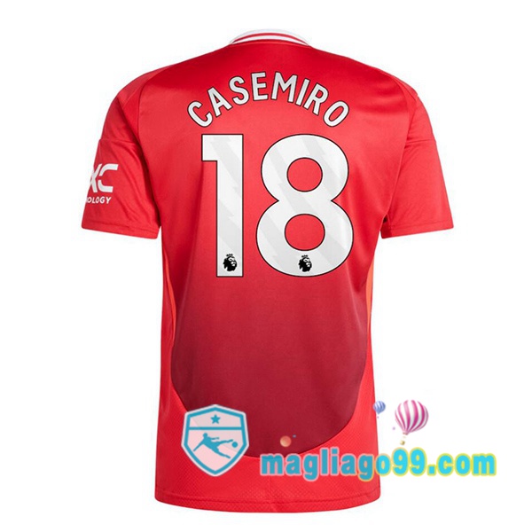 Magliago - Passione Maglie Thai Affidabili Basso Costo Online Shop | Maglia Manchester United (Casemiro 18) Prima Rosso 2024/2025
