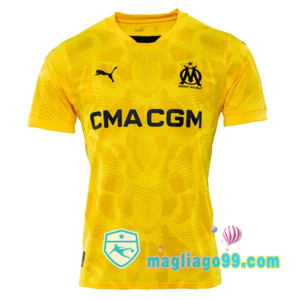 Magliago - Passione Maglie Thai Affidabili Basso Costo Online Shop | Maglia Marsiglia OM Portiere Giallo 2024/2025