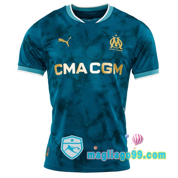 Magliago - Passione Maglie Thai Affidabili Basso Costo Online Shop | Maglia Marsiglia OM Seconda Blu 2024/2025