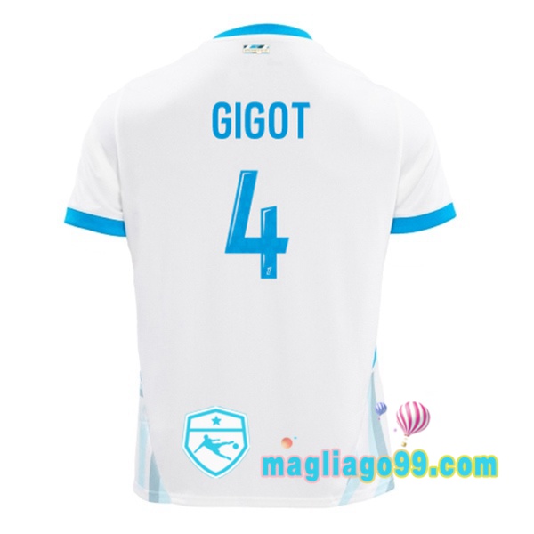 Magliago - Passione Maglie Thai Affidabili Basso Costo Online Shop | Maglia Marsiglia OM (GIGOT 4) Prima Bianco 2024/2025