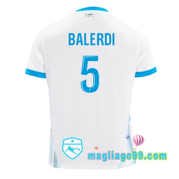 Magliago - Passione Maglie Thai Affidabili Basso Costo Online Shop | Maglia Marsiglia OM (BALERDI 5) Prima Bianco 2024/2025