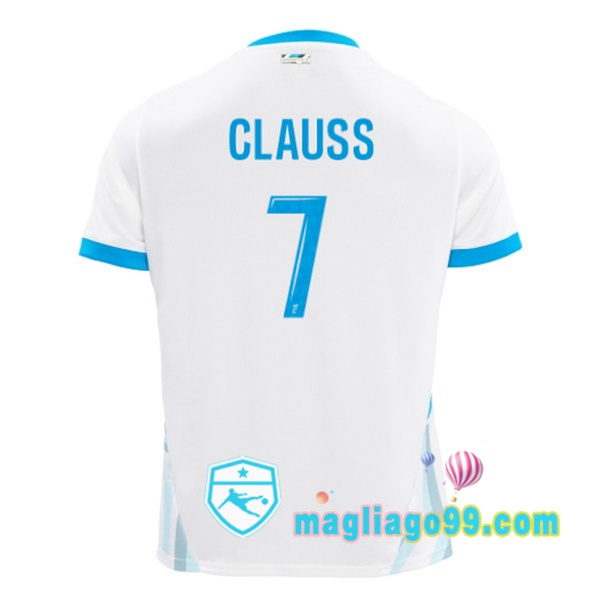 Magliago - Passione Maglie Thai Affidabili Basso Costo Online Shop | Maglia Marsiglia OM (CLAUSS 7) Prima Bianco 2024/2025