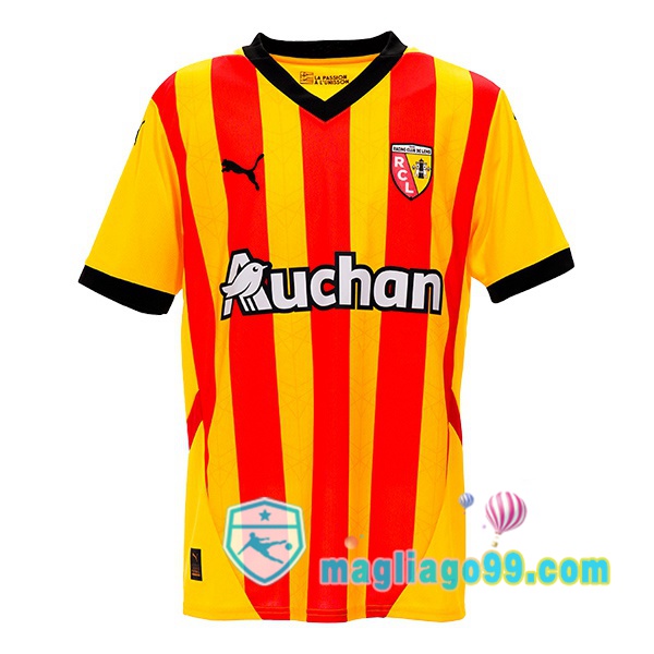 Magliago - Passione Maglie Thai Affidabili Basso Costo Online Shop | Maglia RC Lens Prima Giallo Rosso 2024/2025