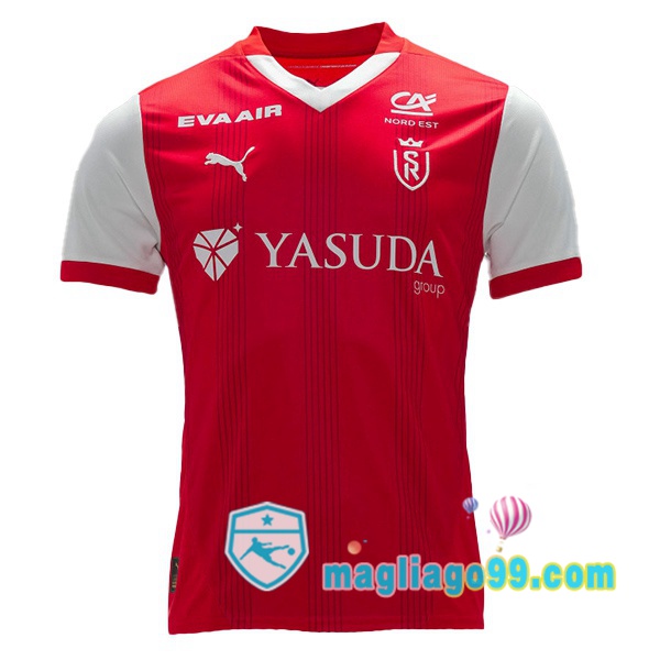 Magliago - Passione Maglie Thai Affidabili Basso Costo Online Shop | Maglia Stade de Reims Prima Rosso 2024/2025