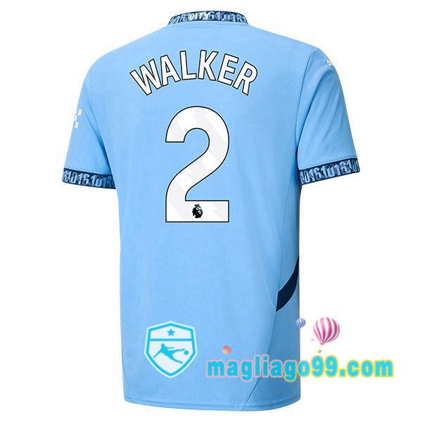 Magliago - Passione Maglie Thai Affidabili Basso Costo Online Shop | Maglia Manchester City (Kyle Walker 2) Prima Blu 2024/2025