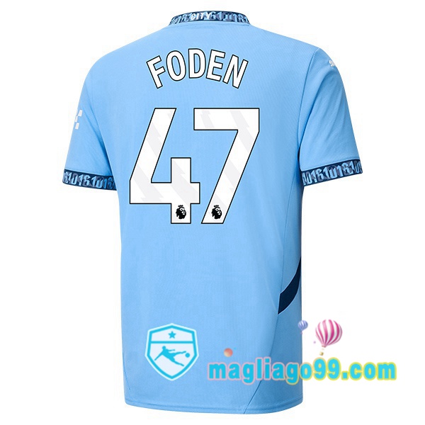 Magliago - Passione Maglie Thai Affidabili Basso Costo Online Shop | Maglia Manchester City (Phil Foden 47) Prima Blu 2024/2025
