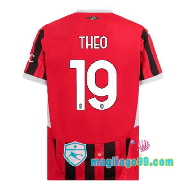 Magliago - Passione Maglie Thai Affidabili Basso Costo Online Shop | Maglia AC Milan (THEO 19) Prima Rosso Nero 2024/2025