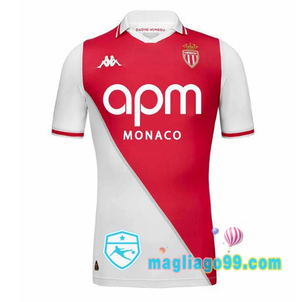 Magliago - Passione Maglie Thai Affidabili Basso Costo Online Shop | Maglia AS Monaco Prima Bianco Rosso 2024/2025