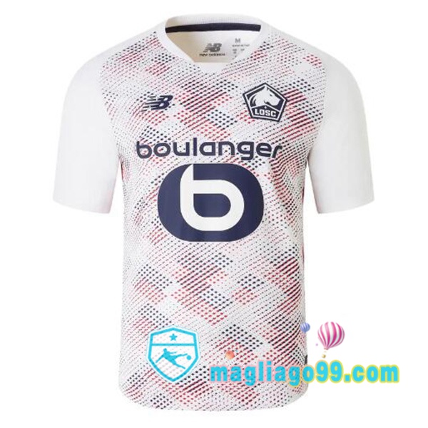 Magliago - Passione Maglie Thai Affidabili Basso Costo Online Shop | Maglia Lille OSC Seconda Bianco 2024/2025