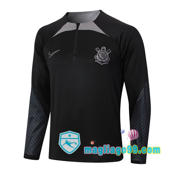 Magliago - Passione Maglie Thai Affidabili Basso Costo Online Shop | Felpa Calcio Corinthians Nero 2024/2025