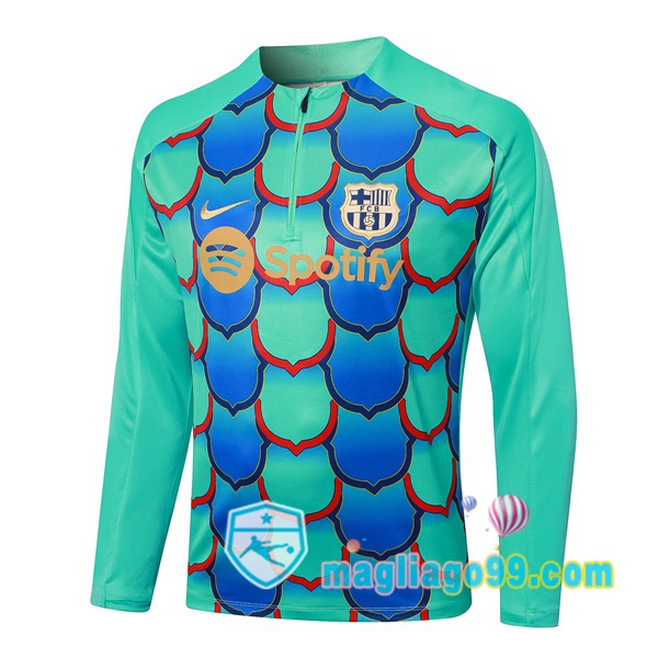 Magliago - Passione Maglie Thai Affidabili Basso Costo Online Shop | Felpa Calcio FC Barcellona Verde 2024/2025