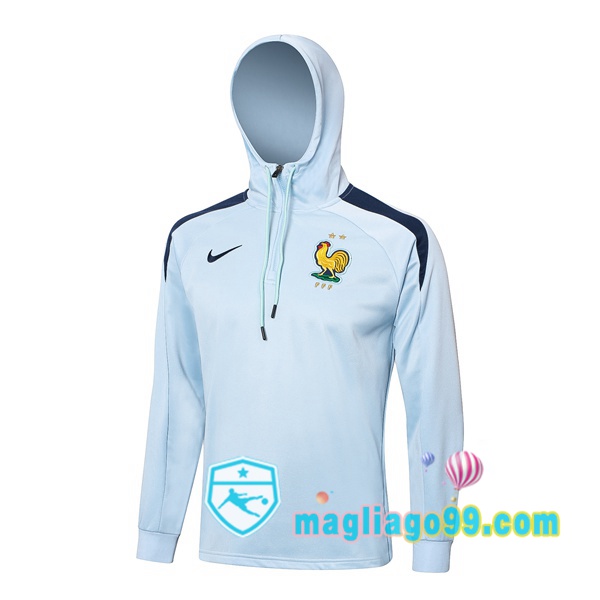 Magliago - Passione Maglie Thai Affidabili Basso Costo Online Shop | Felpa con cappuccio Francia Blu 2024/2025