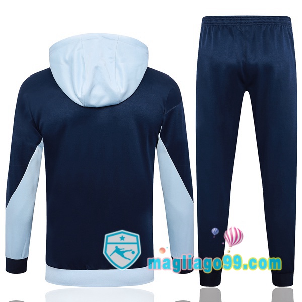 Tuta da Allenamento - Felpa con cappuccio Francia Blu 2024/2025
