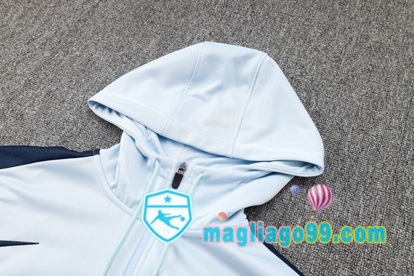 Tuta da Allenamento - Felpa con cappuccio Francia Blu 2024/2025