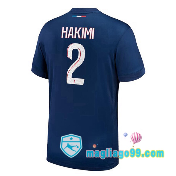 Magliago - Passione Maglie Thai Affidabili Basso Costo Online Shop | Maglia Paris PSG (Hakimi 2) Prima Blu Royal 2024/2025