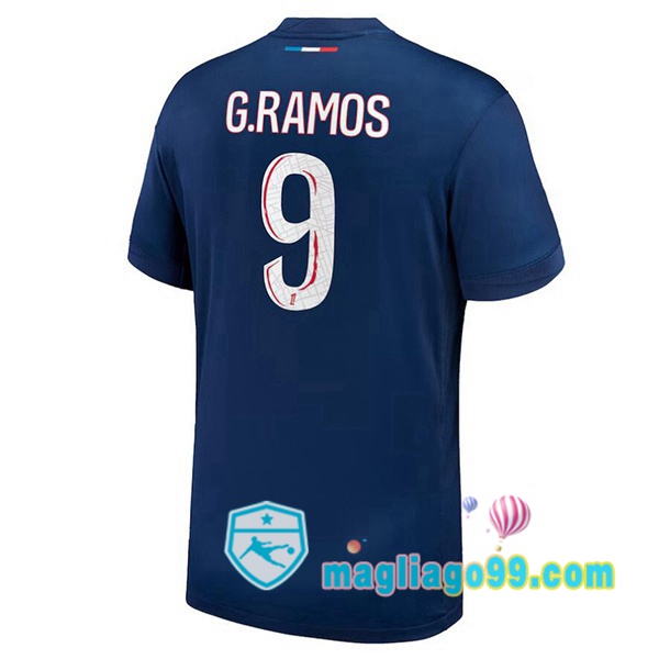Magliago - Passione Maglie Thai Affidabili Basso Costo Online Shop | Maglia Paris PSG (G.Ramos 9) Prima Blu Royal 2024/2025