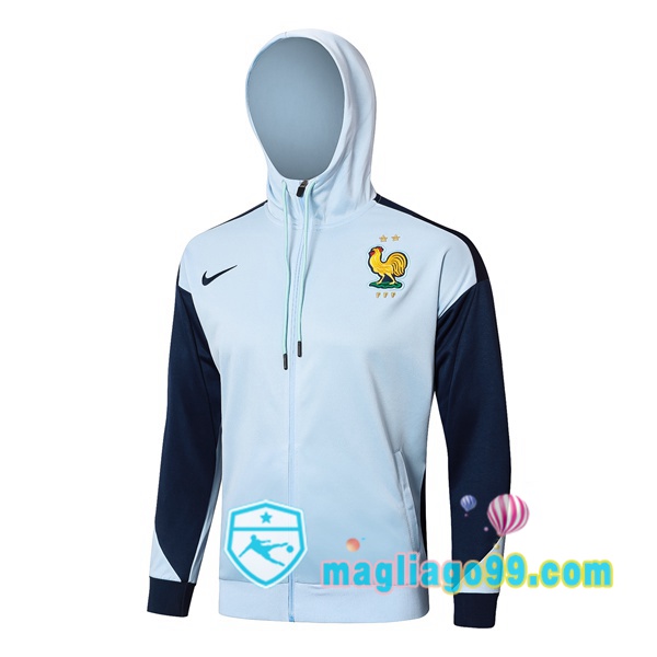 Magliago - Passione Maglie Thai Affidabili Basso Costo Online Shop | Felpa con cappuccio Francia Blu 2024/2025