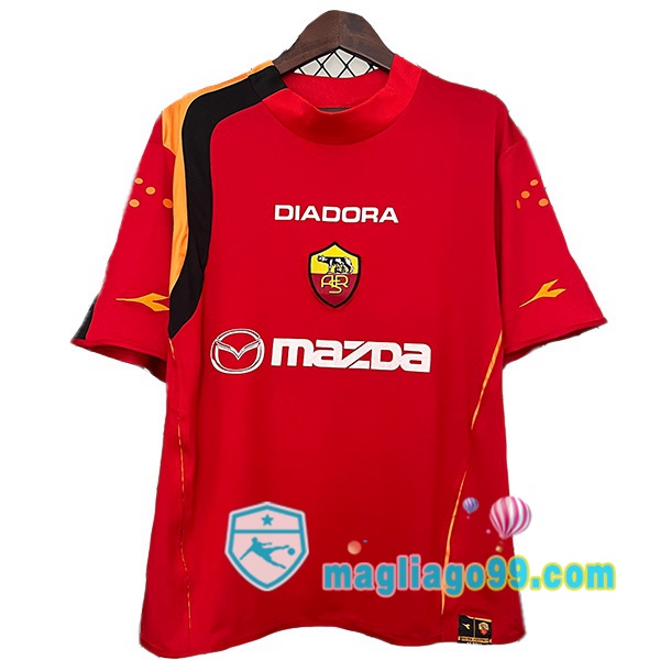 Magliago - Passione Maglie Thai Affidabili Basso Costo Online Shop | Maglia Storica AS Roma Retro Prima Rosso 2004-2005