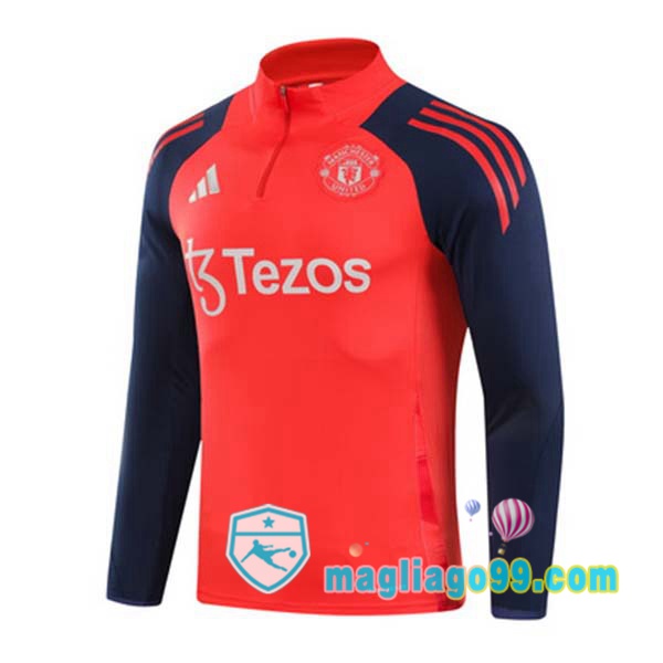 Magliago - Passione Maglie Thai Affidabili Basso Costo Online Shop | Felpa Calcio Manchester United Arancione 2024/2025