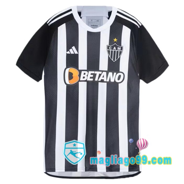 Magliago - Passione Maglie Thai Affidabili Basso Costo Online Shop | Maglia Atletico Mineiro Prima Nero Bianco 2024/2025
