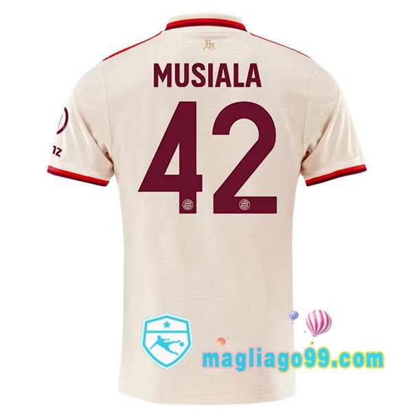 Magliago - Passione Maglie Thai Affidabili Basso Costo Online Shop | Maglia Bayern Monaco (Musiala 42) Terza Giallo 2024/2025