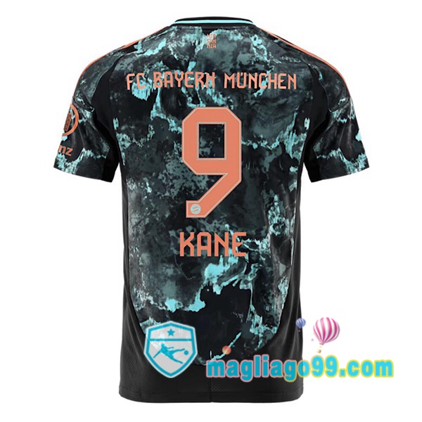 Magliago - Passione Maglie Thai Affidabili Basso Costo Online Shop | Maglia Bayern Monaco (Kane 9) Seconda Nero 2024/2025