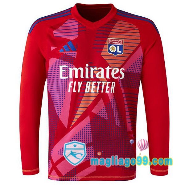 Magliago - Passione Maglie Thai Affidabili Basso Costo Online Shop | Maglia Lyon OL Portiere Maniche Lunghe Rosso 2024/2025