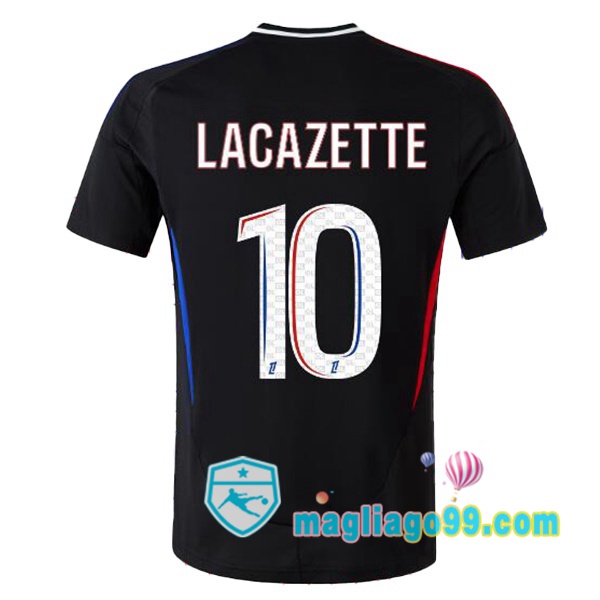 Magliago - Passione Maglie Thai Affidabili Basso Costo Online Shop | Maglia Lyon OL (LACAZETTE 10) Seconda Nero 2024/2025