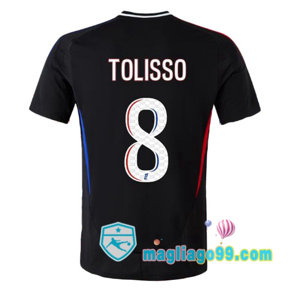 Magliago - Passione Maglie Thai Affidabili Basso Costo Online Shop | Maglia Lyon OL (TOLISSO 8) Seconda Nero 2024/2025