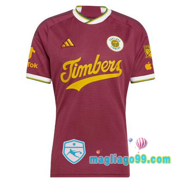 Magliago - Passione Maglie Thai Affidabili Basso Costo Online Shop | Maglia Portland Timbers Terza Rosso 2024/2025