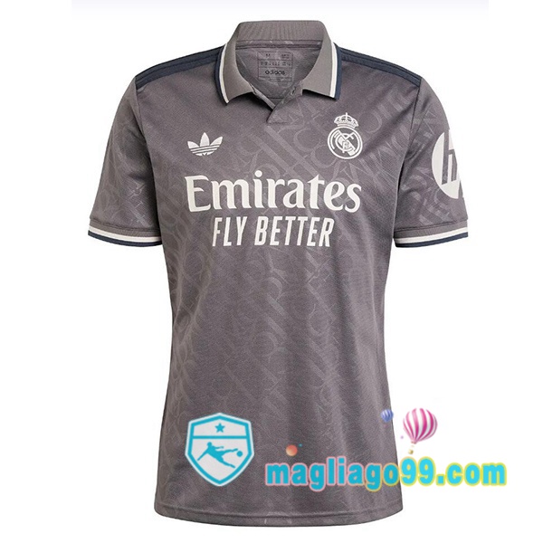 Magliago - Passione Maglie Thai Affidabili Basso Costo Online Shop | Maglia Real Madrid Terza Grigio 2024/2025