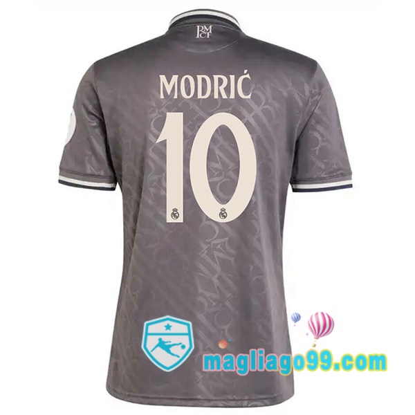 Magliago - Passione Maglie Thai Affidabili Basso Costo Online Shop | Maglia Real Madrid (Modrić 10) Terza Grigio 2024/2025
