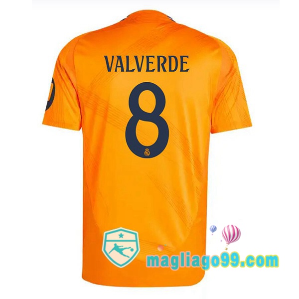 Magliago - Passione Maglie Thai Affidabili Basso Costo Online Shop | Maglia Real Madrid (Kroos 8) Seconda Arancione 2024/2025