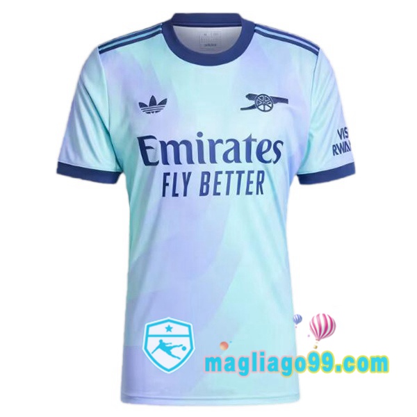 Magliago - Passione Maglie Thai Affidabili Basso Costo Online Shop | Maglia Arsenal Terza Blu 2024/2025