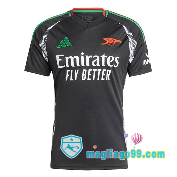 Magliago - Passione Maglie Thai Affidabili Basso Costo Online Shop | Maglia Arsenal Seconda Nero 2024/2025